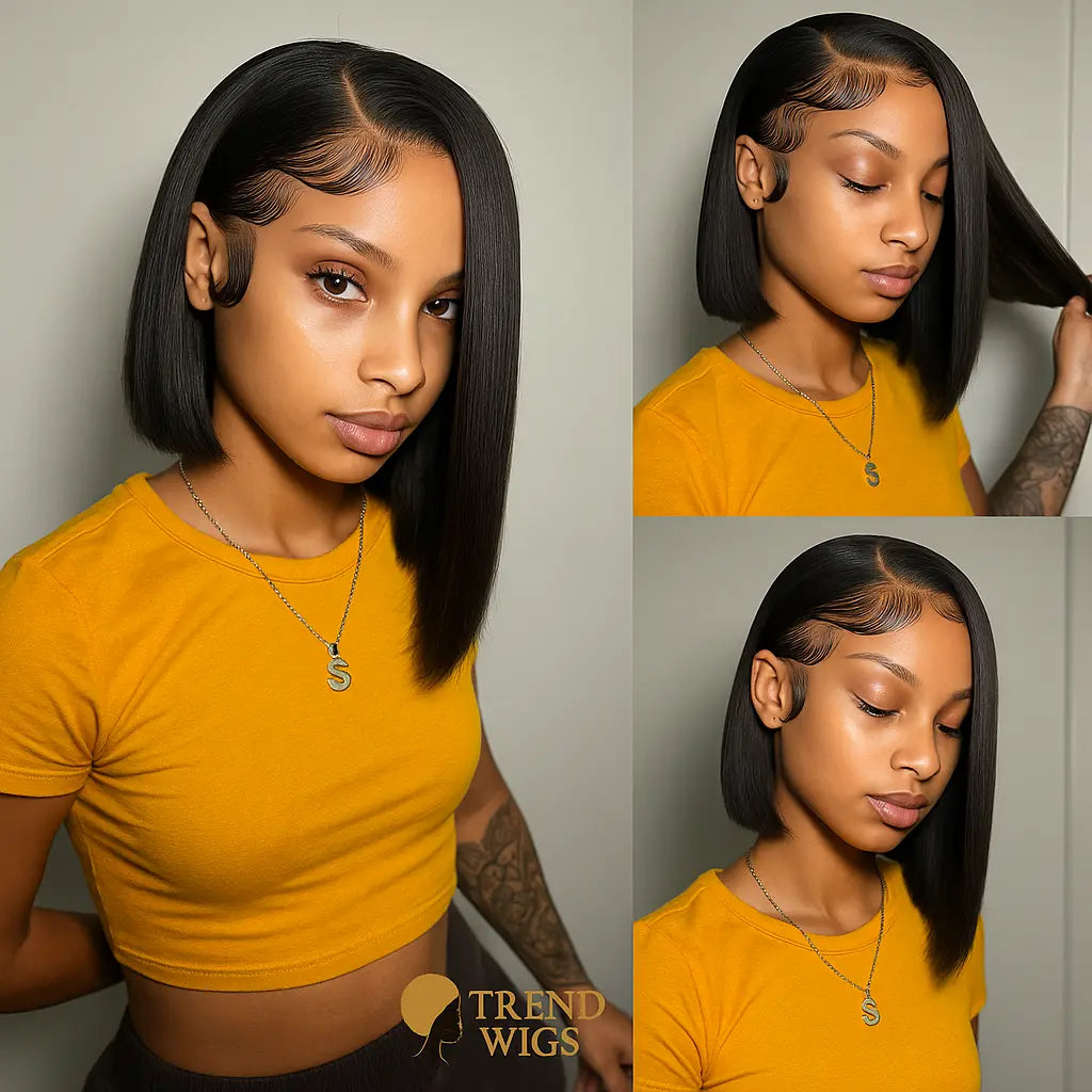 Bob Lace Front Wig Raw Hair - Cheveux naturels humains TrendWigs