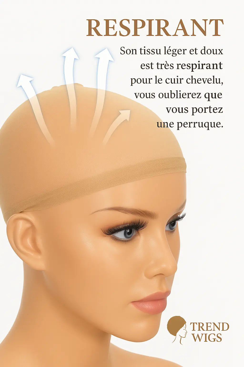 Bonnets fins invisibles élastiques x2 - HD Wig Cap 2 Pack Trend Wigs