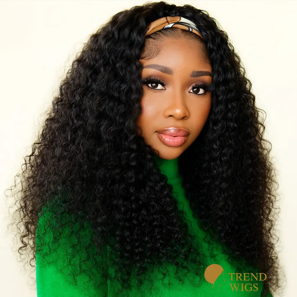 Headband Kinky Curly Wig Raw Hair | Perruque Bandeau Kinky Curly Trend Wigs