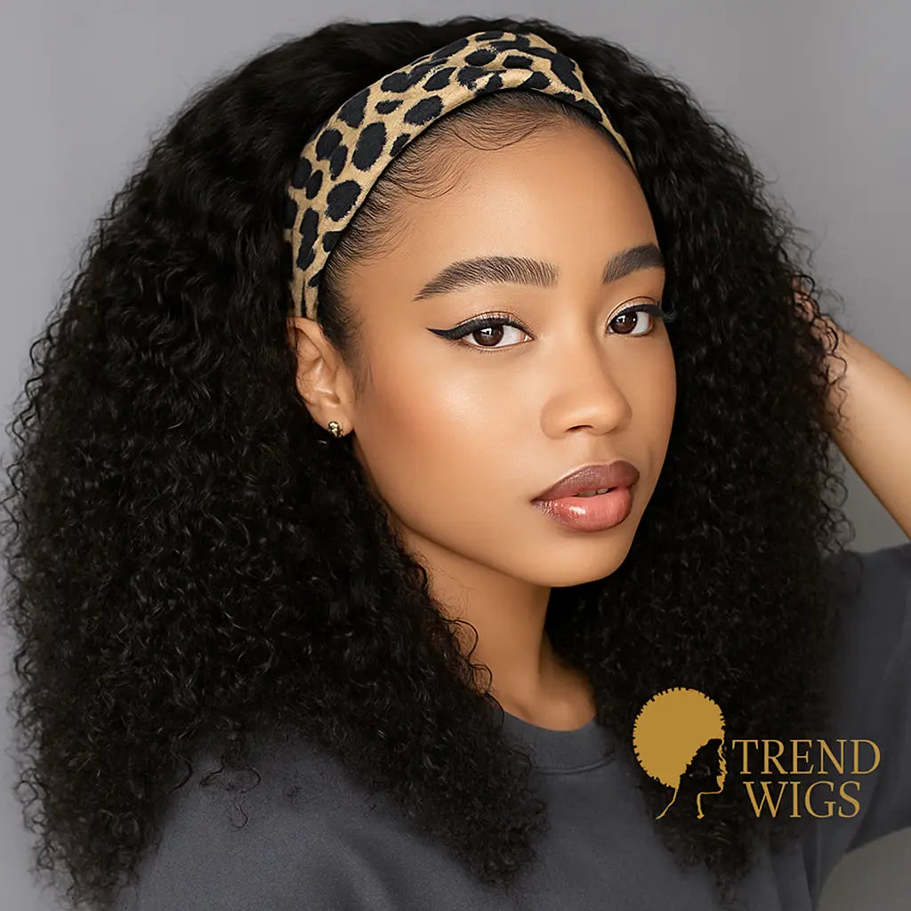 Headband Kinky Curly Wig Raw Hair | Perruque Bandeau Kinky Curly Trend Wigs