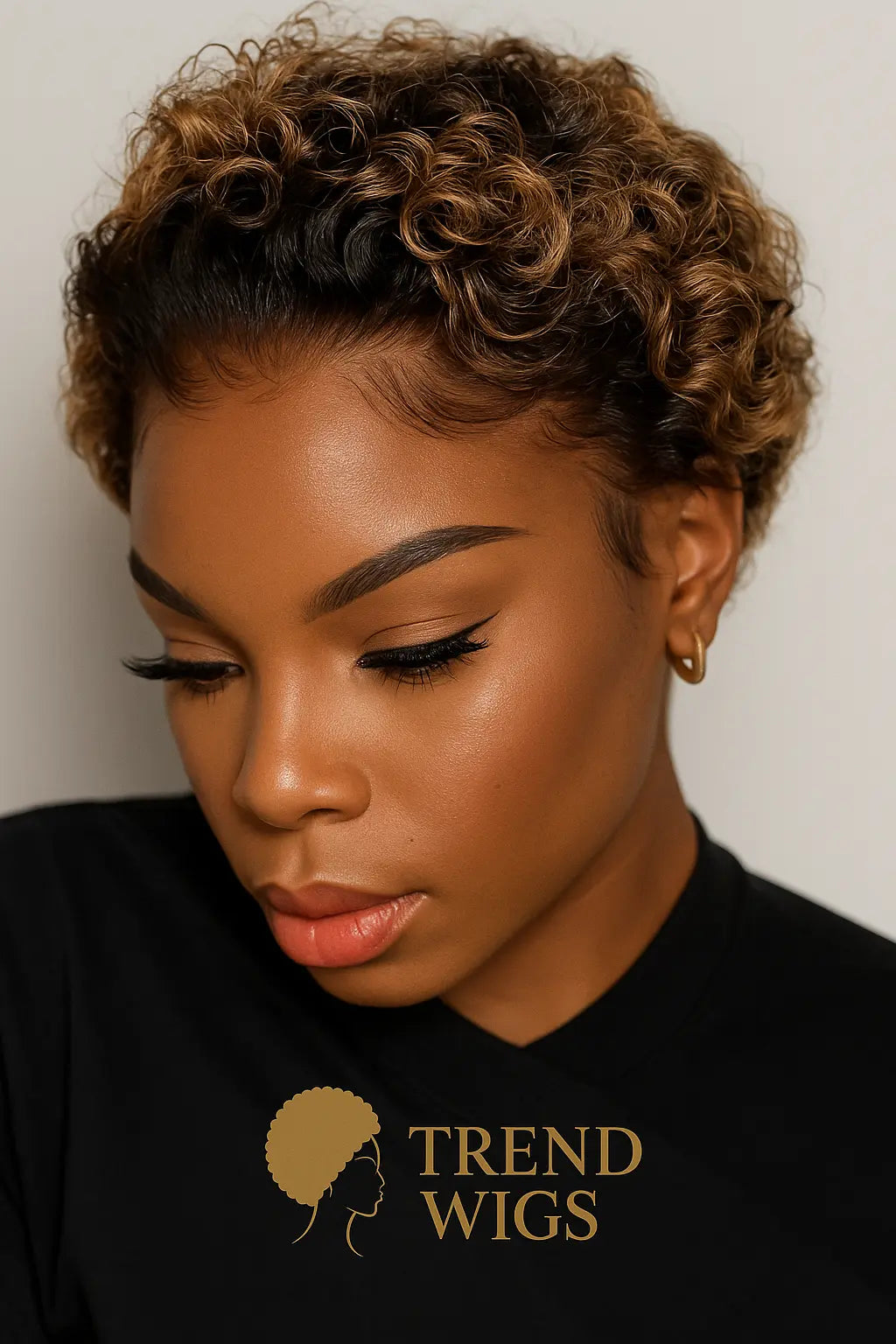 Perruque Pixie Curls 13x4 Lace Front transparente Cheveux Humains 100% Trend Wigs