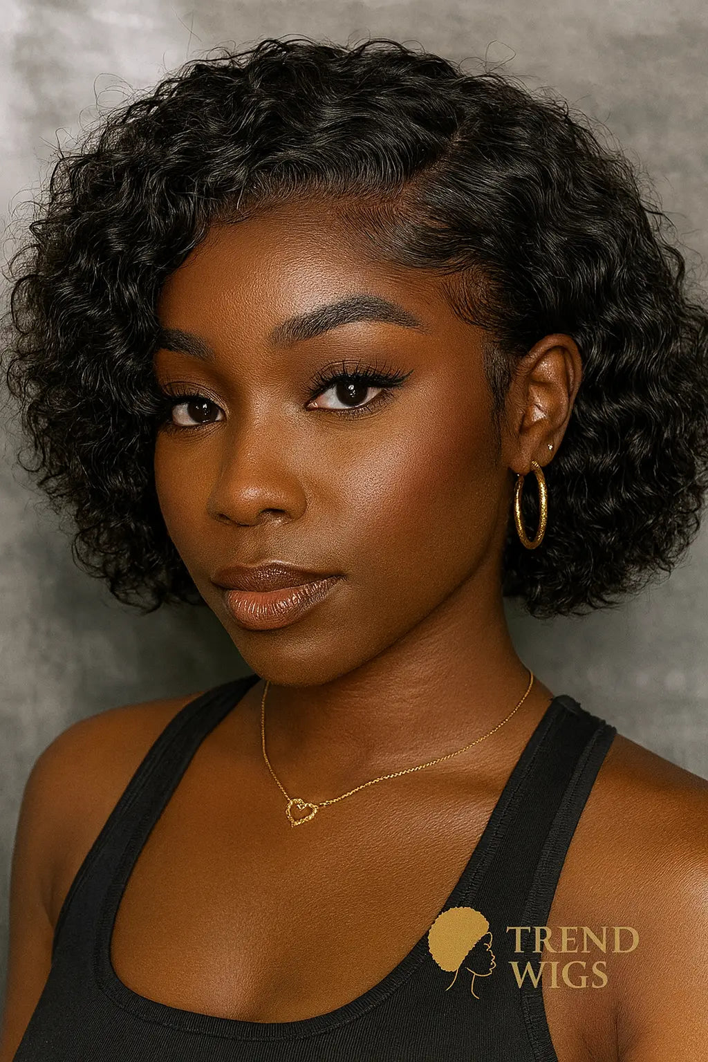 Perruque Pixie Curls 13x4 Lace Front transparente Cheveux Humains 100% Trend Wigs