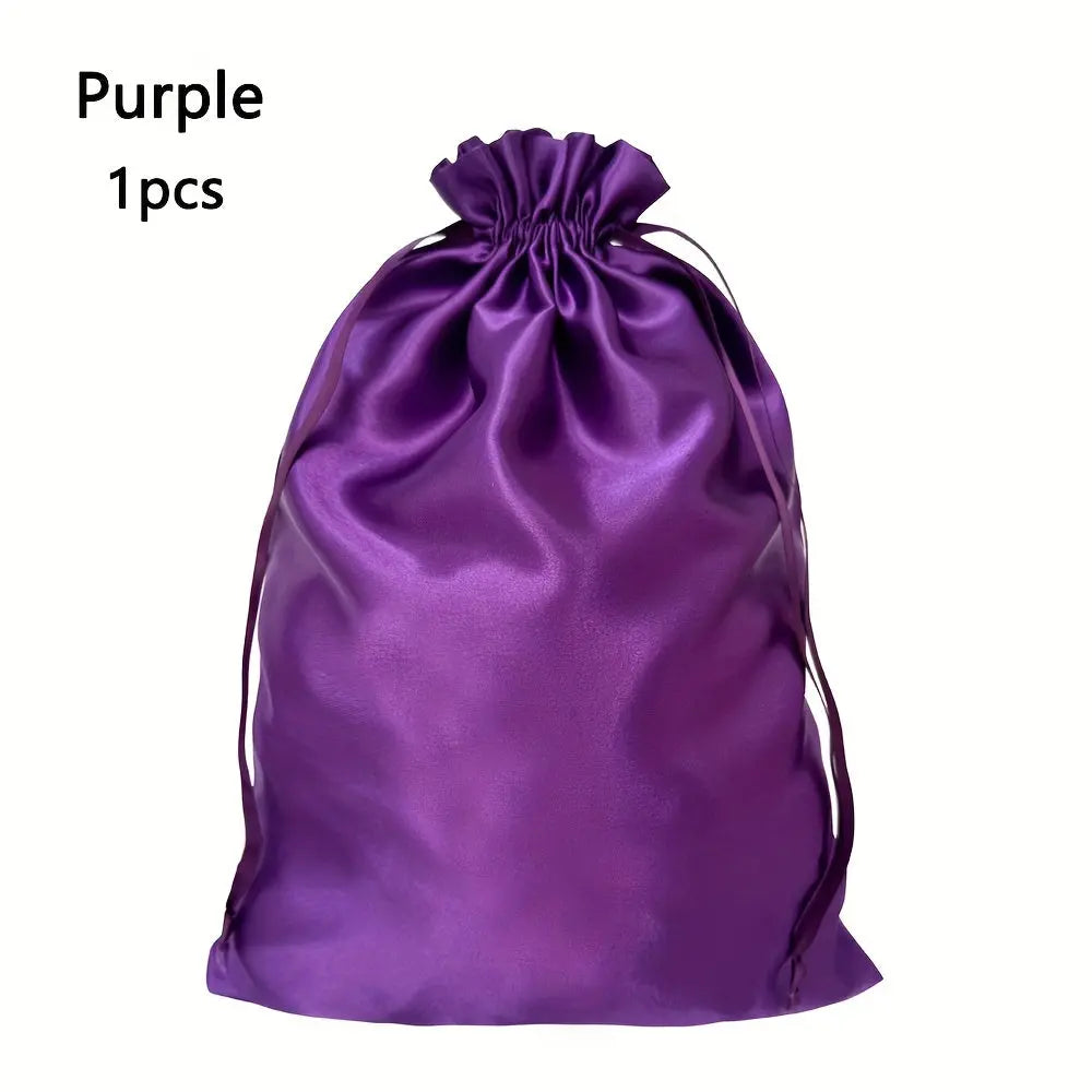 🎁 Sac de Rangement en Satin pour Perruques et Cheveux avec Cordon de Serrage (75% off) Trend Wigs