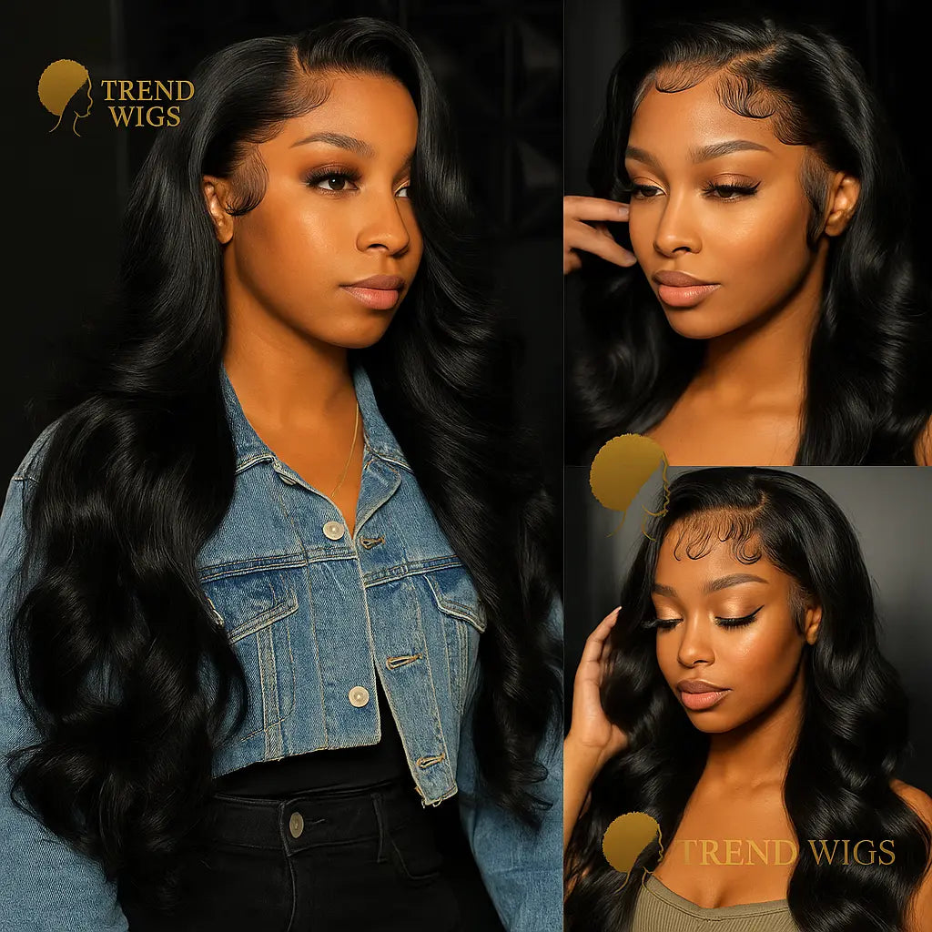 Wig Raw Hair Body Wave 100% Cheveux Humains brésiliens – Lace Front transparente (HD) TrendWigs