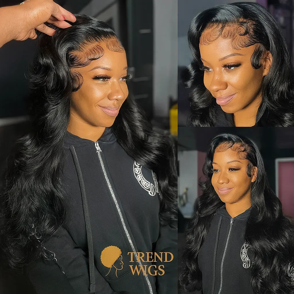 Wig Raw Hair Body Wave 100% Cheveux Humains brésiliens – Lace Front transparente (HD) TrendWigs