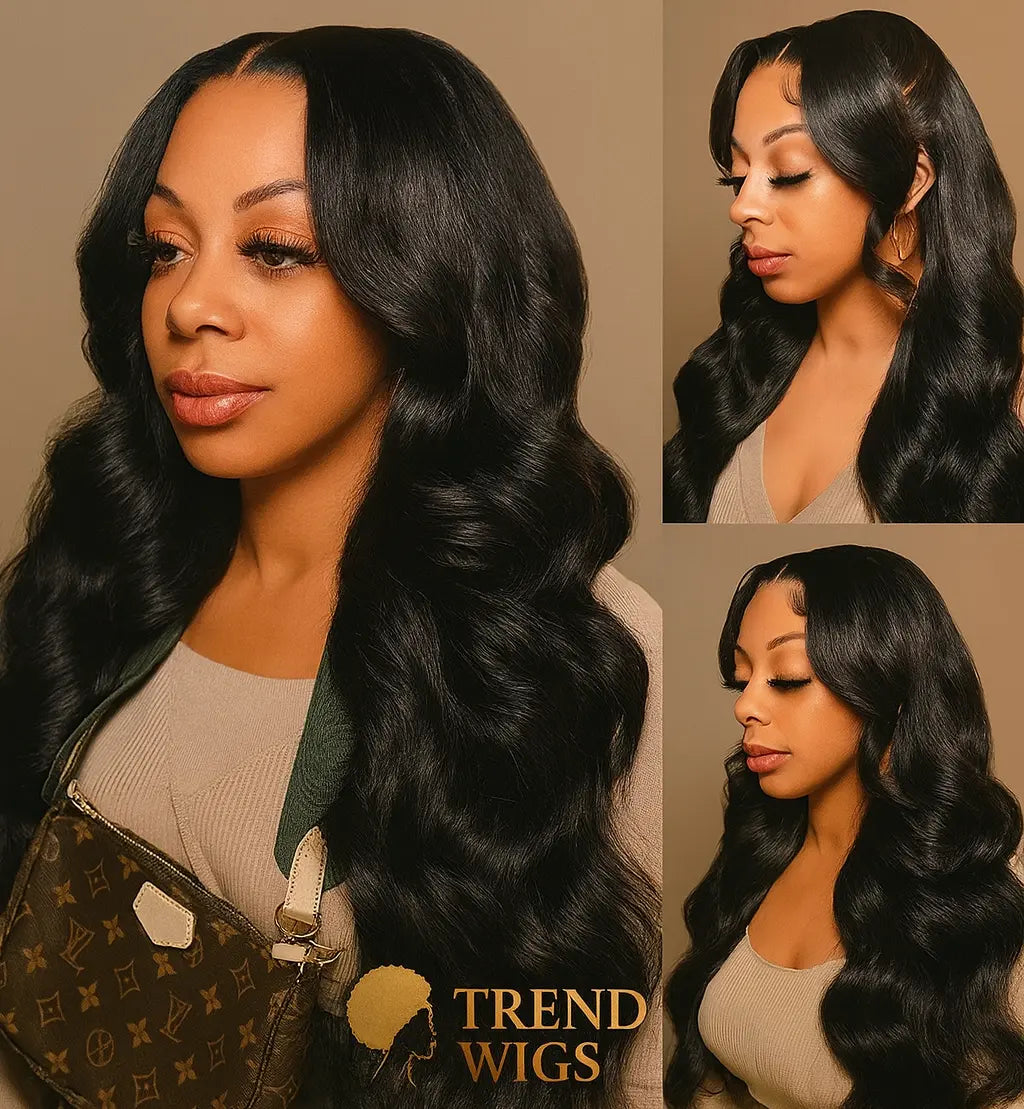 Wig Raw Hair Body Wave 100% Cheveux Humains brésiliens – Lace Front transparente (HD) TrendWigs