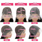13x6 Pink Splice Silver Body Wave Lace Front Human Hair Wig 180% Brazilian Body Wave 13x4 Transparen Lace Frontal Wig For Women Trend Wigs