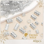 🎁 Bijoux de Cheveux (40pcs) – Perles et Anneaux pour cheveux (75% off) Trend Wigs