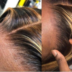 Brown Colored Pixie Cut Short Highlight Lace Human Hair Wigs For Women Ombre Short Brazilian Human Hair Wig Straight Pre Plucked Trend Wigs