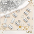 Bijoux de Cheveux (40pcs) – Perles et Anneaux pour cheveux Trend Wigs