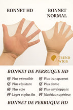Bonnets fins invisibles élastiques x2 - HD Wig Cap 2 Pack Trend Wigs