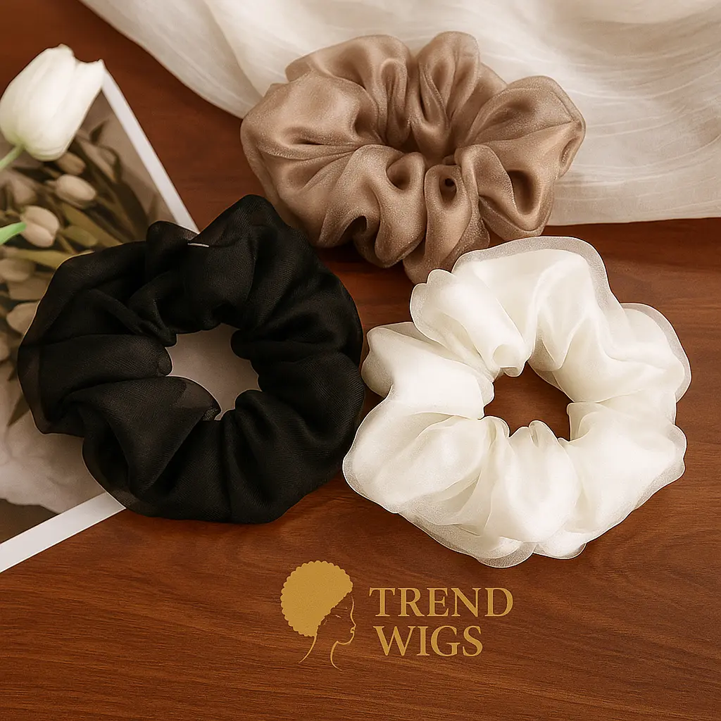 Chouchous élégants en Mousseline de Soie – Lot de 3 Trend Wigs