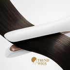 Fer à Lisser Électrique Professionnel Portable à Température Réglable pour Perruques, Cheveux Naturels & Extensions Trend Wigs