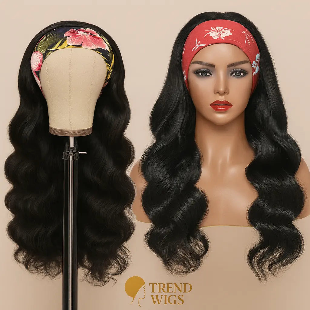 Headband Body Wave Wig Raw Hair | Perruque Bandeau ondulée en Cheveux Humains Trend Wigs