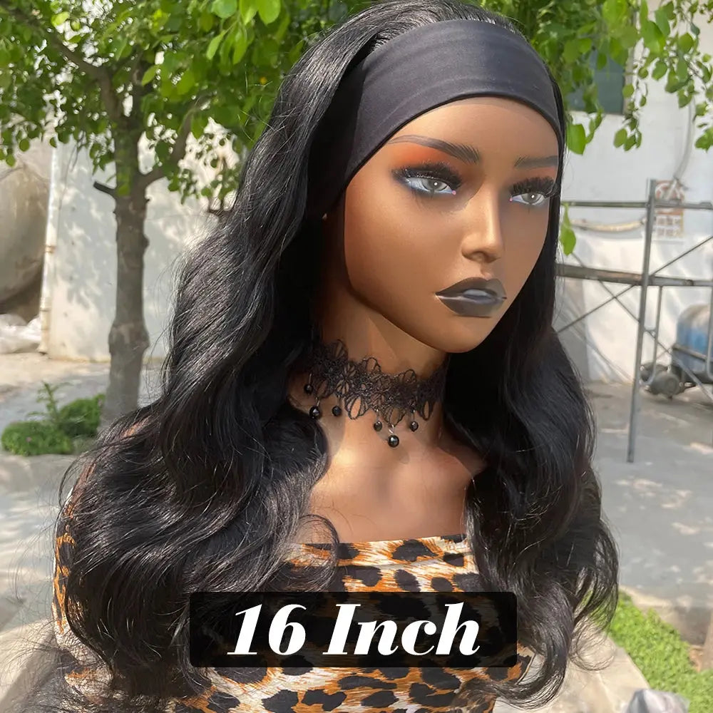 Headband Wig Human Hair Body Wave Wig 180% Density Remy Human Hair Wigs For Black Women Brazilian Ready To Wear Wig Trend Wigs