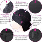 Kinky Curly Human Hair Headband Wig For Black Women 250% Density Glueless Brazilian Remy Jerry Curl Full Machine Made Hair Trend Wigs