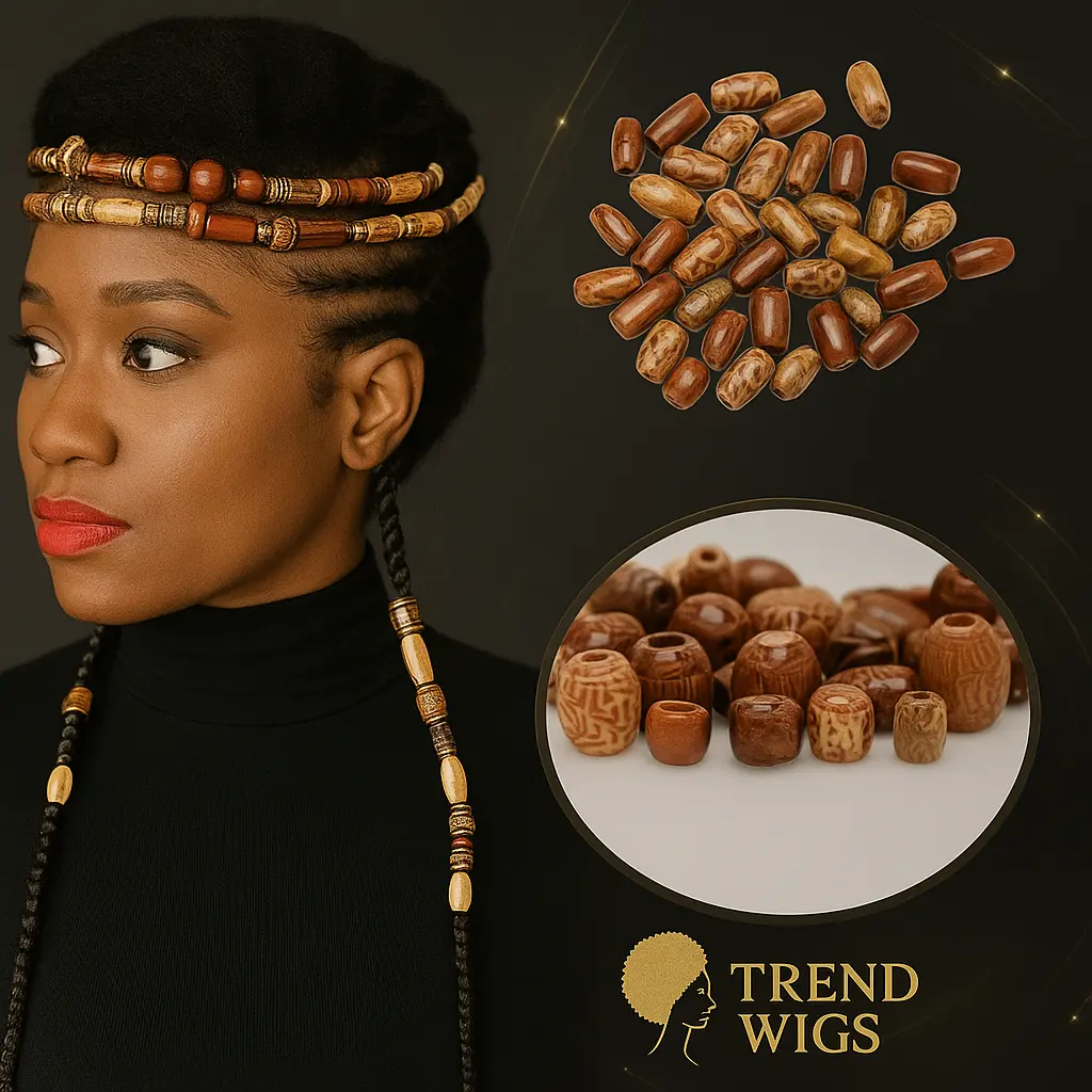 Perles en Bois Colorées – Accessoires Tresses & Dreadlocks (x100) Trend Wigs