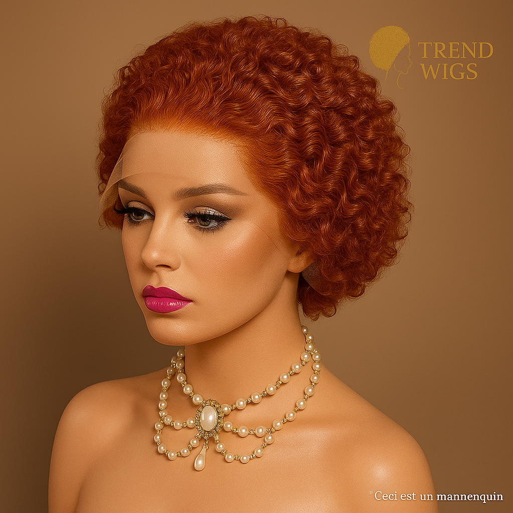 Pixie Wig Transparent Lace Front Human Remy Hair | Perruque Pixie Lace Front transparente Cheveux Humains 100% Trend Wigs