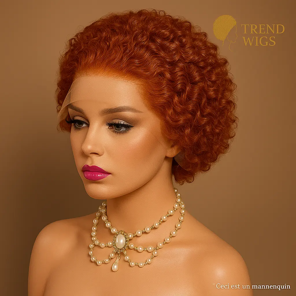 Pixie Wig Transparent Lace Front Human Remy Hair | Perruque Pixie Lace Front transparente Cheveux Humains 100% Trend Wigs