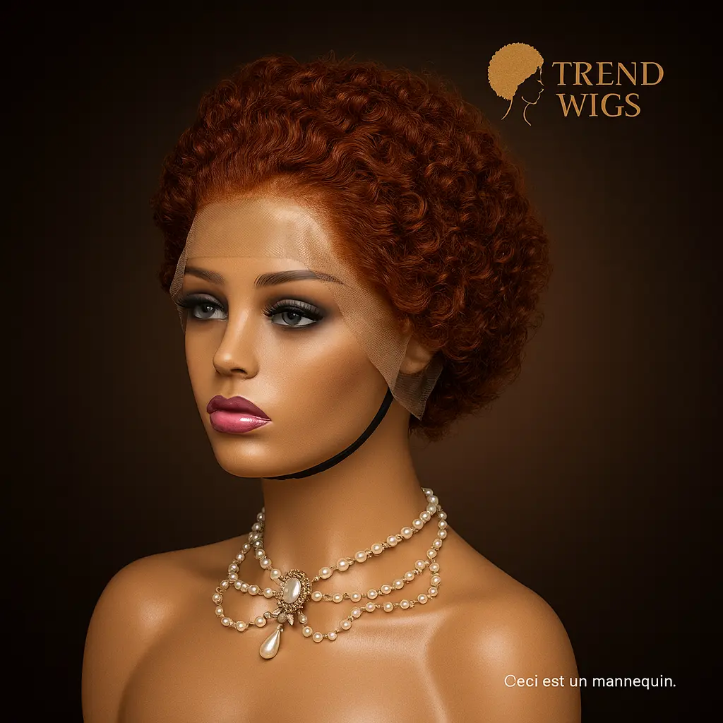 Pixie Wig Transparent Lace Front Human Remy Hair | Perruque Pixie Lace Front transparente Cheveux Humains 100% Trend Wigs