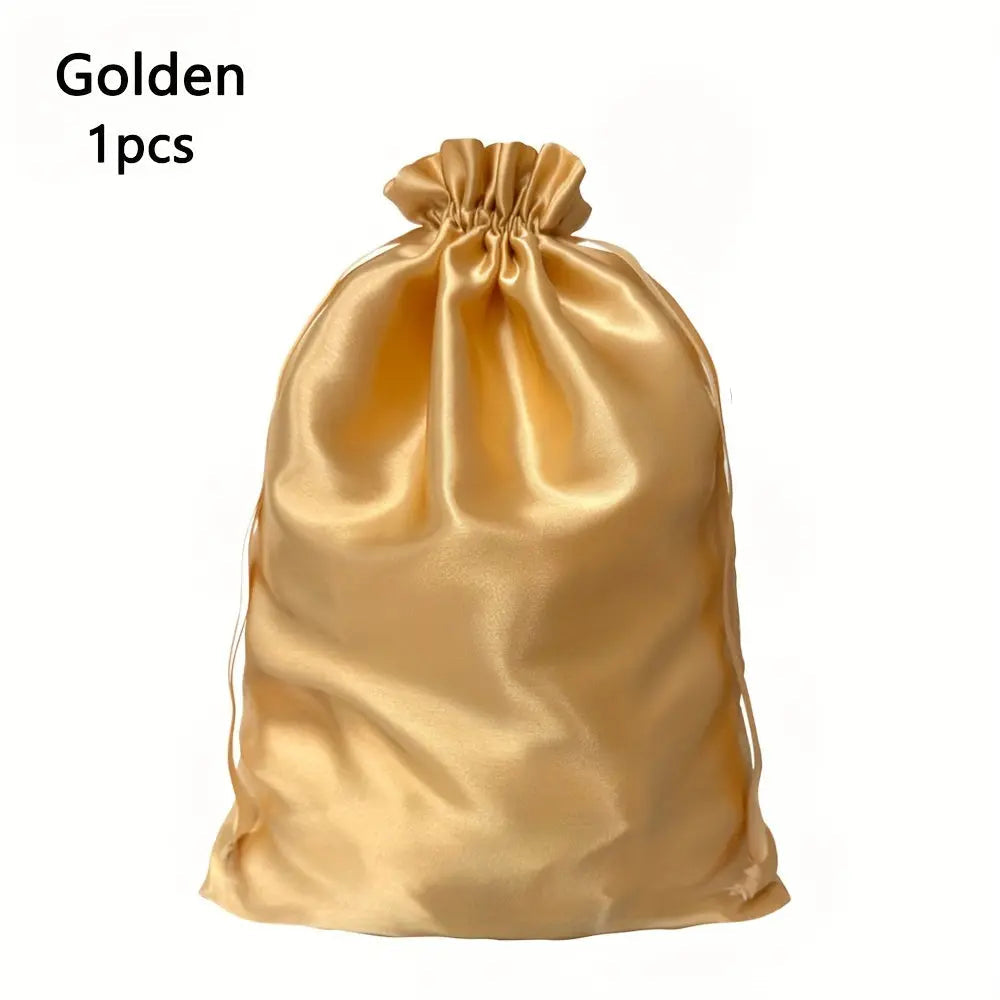 🎁 Sac de Rangement en Satin pour Perruques et Cheveux avec Cordon de Serrage (75% off) Trend Wigs