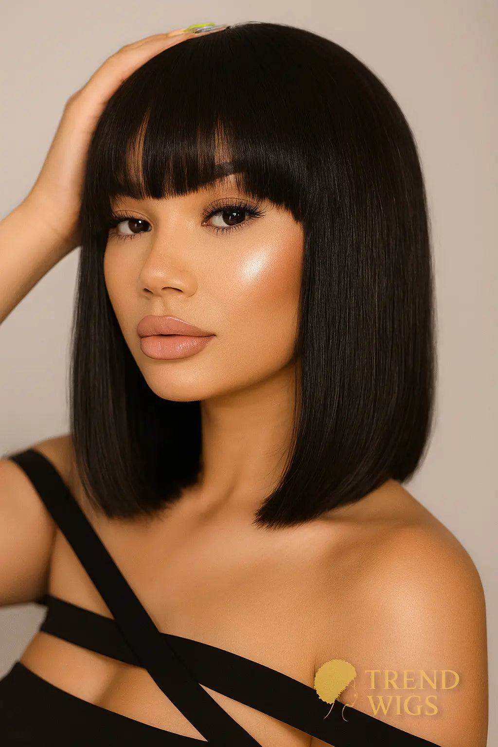 Straight Bob Wig Raw Hair | Perruque Bob Lisse Coupe Carré Cheveux Naturels Trend Wigs