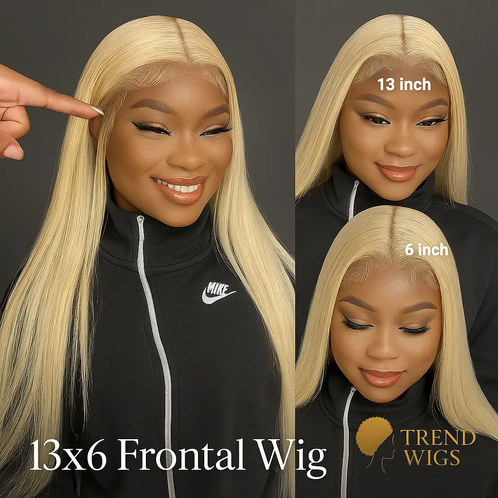 Straight and Body Wave Wig | Perruque Blonde lisse et ondulée lace transparente Trend Wigs