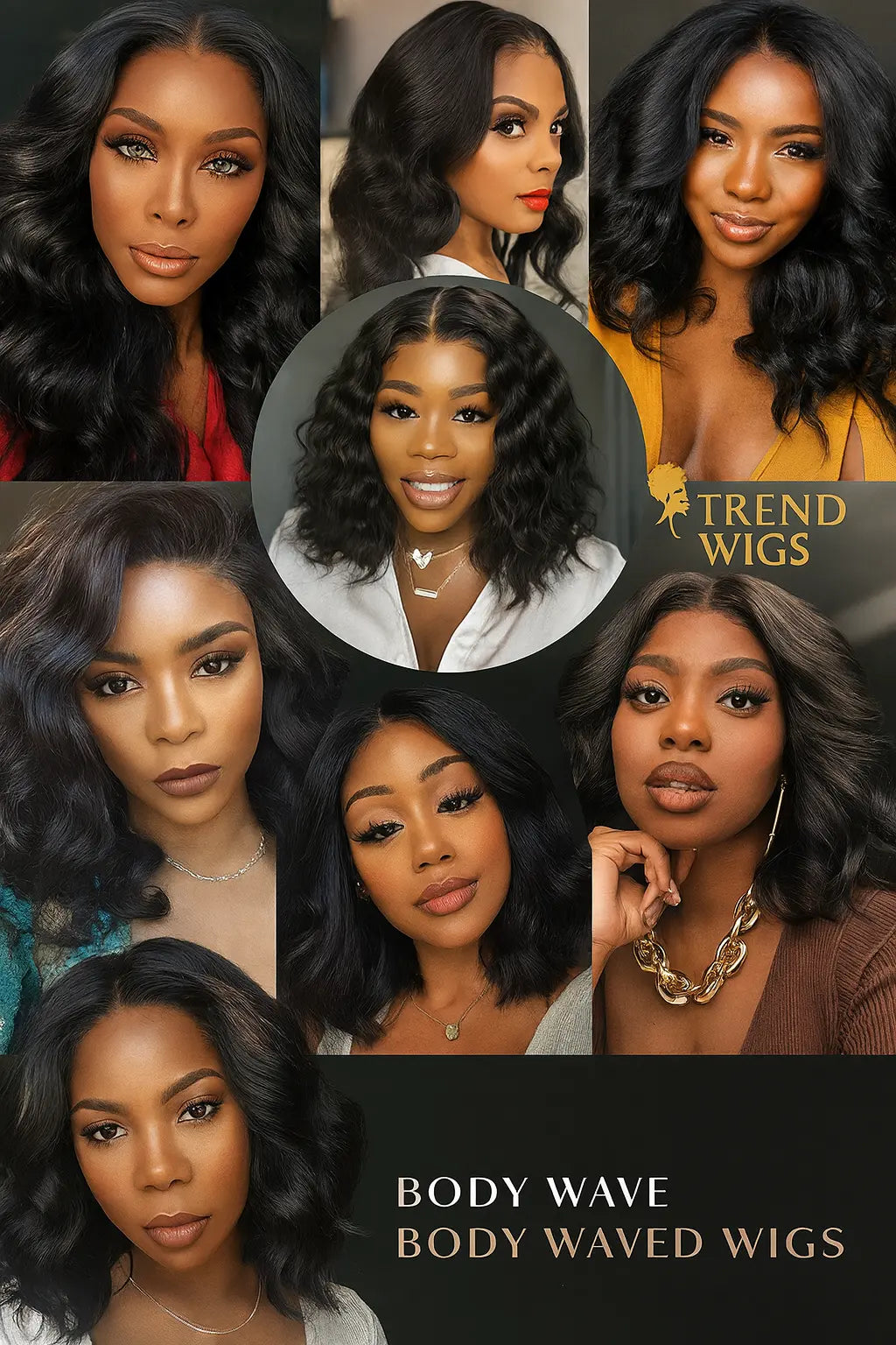 Wig Raw Hair Bob Courte Ondulée – Perruque 100% Cheveux Humains Brésiliens, Lace Front HD, Noir Naturel TrendWigs